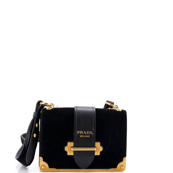 Prada Small Cahier Crossbody Bag Velvet - Picture 1 of 6